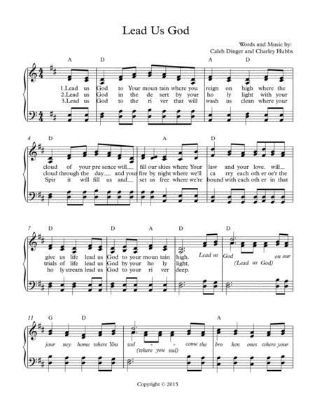 Lead Us God Sheet Music