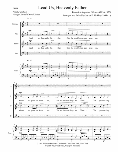 Lead Us Heavenly Father Sheet Music