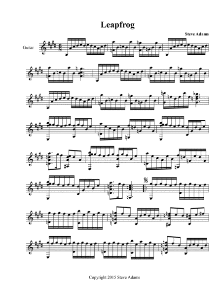 Free Sheet Music Leapfrog