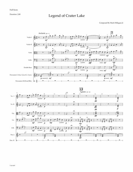 Legend Of Crater Lake Sheet Music