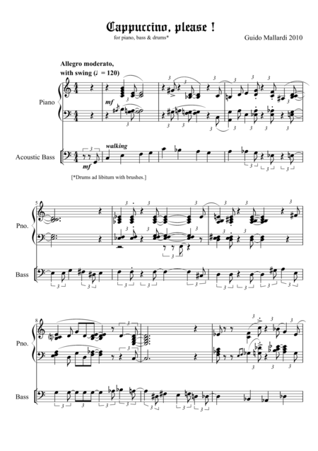 Lenten Meditation Piano Score Sheet Music