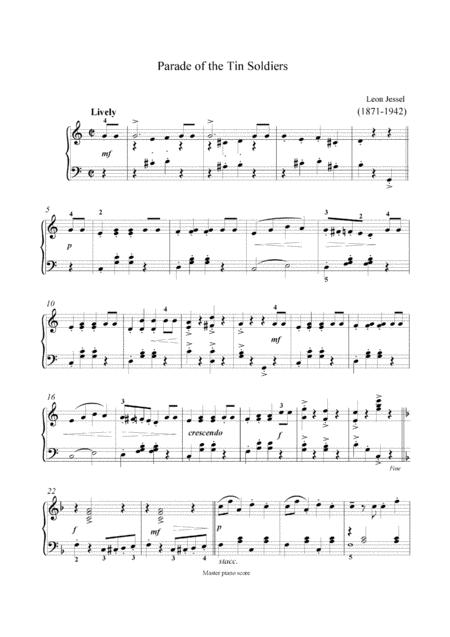 Leon Jessel Parade Of The Tin Soldiers Piano Sheet Music