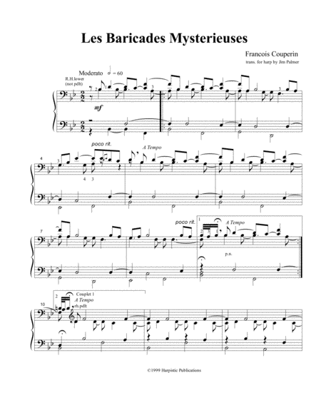 Free Sheet Music Les Baricades Mysterieuses