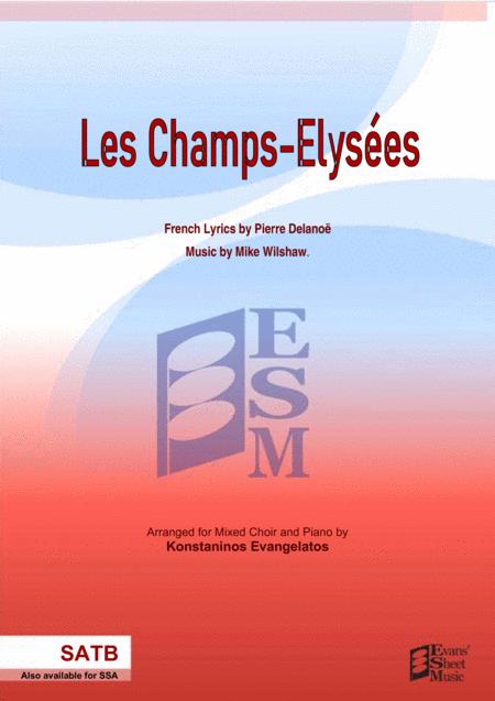 Free Sheet Music Les Champs Elyses Satb Piano