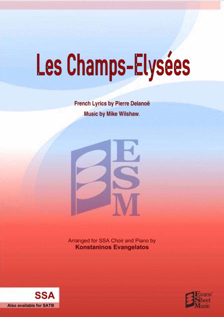 Free Sheet Music Les Champs Elyses Ssa Piano