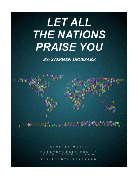 Free Sheet Music Let All The Nations Praise You