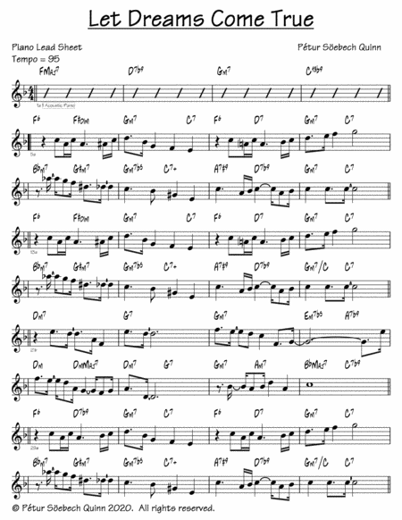 Let Dreams Come True Sheet Music