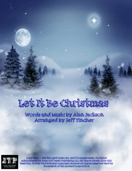 Free Sheet Music Let It Be Christmas