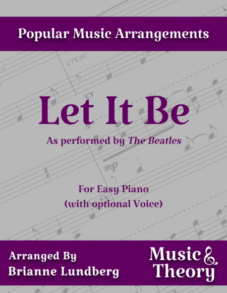 Free Sheet Music Let It Be The Beatles
