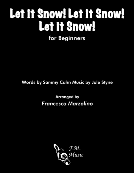 Free Sheet Music Let It Snow Let It Snow Let It Snow For Beginners