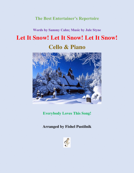 Free Sheet Music Let It Snow Let It Snow Let It Snow For Cello And Piano