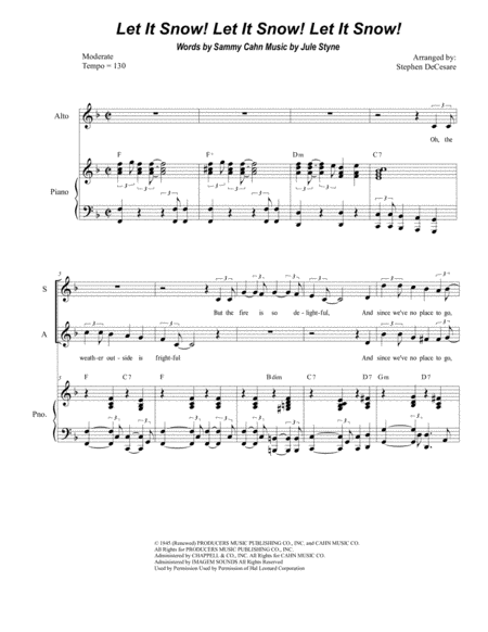 Let It Snow Let It Snow Let It Snow For Vocal Quartet Satb Sheet Music