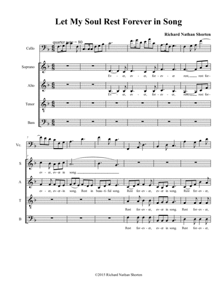 Let My Soul Rest Forever In Song Sheet Music