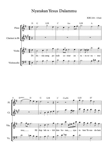 Free Sheet Music Let Others See Jesus In You