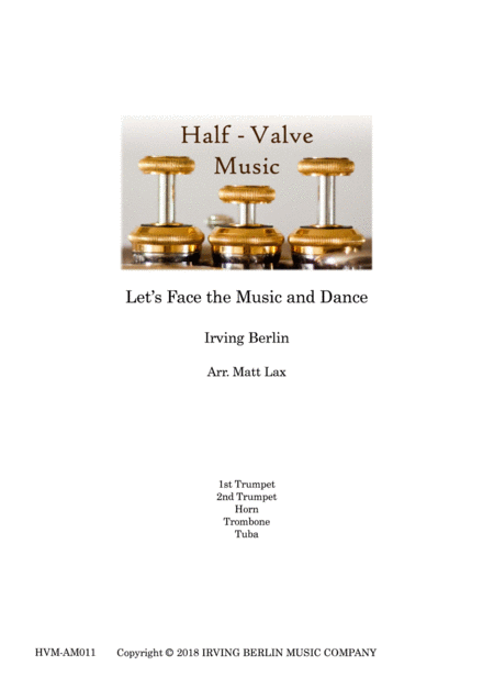 Free Sheet Music Lets Face The Music And Dance Brass Quintet