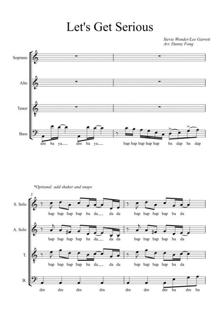 Free Sheet Music Lets Get Serious