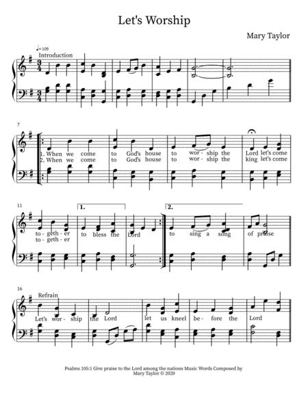 Lets Worship Sheet Music