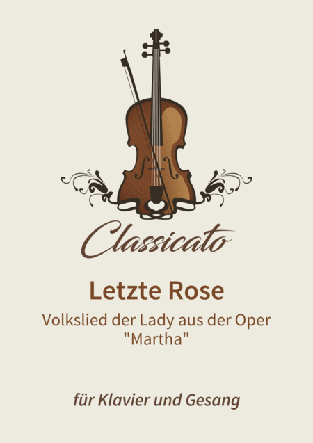 Free Sheet Music Letzte Rose