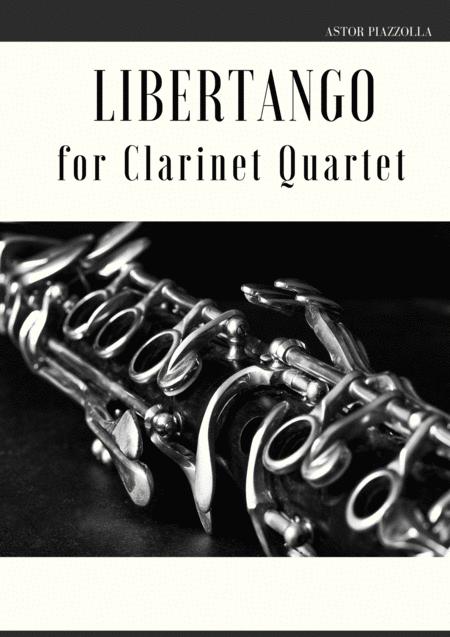 Libertango For Clarinet Quartet Sheet Music