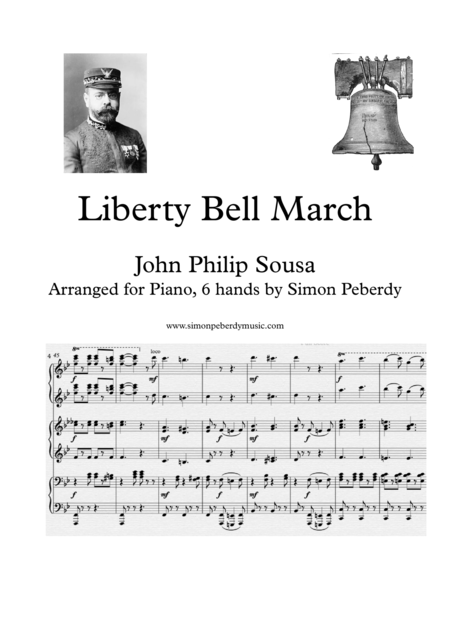 Liberty Bell March Arranged For Piano 6 Hands Sheet Music