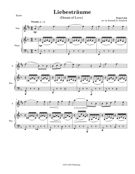 Free Sheet Music Liebestraume