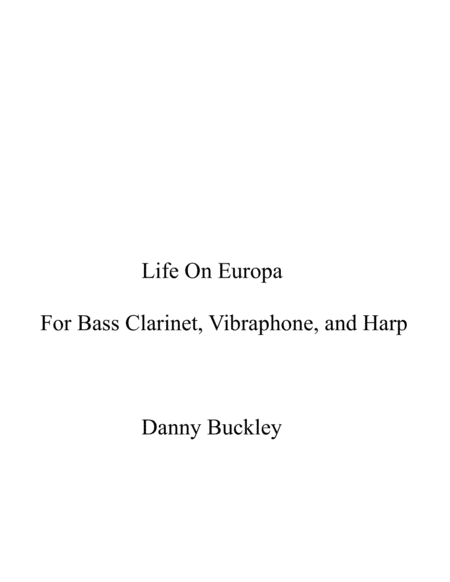 Life On Europa Sheet Music