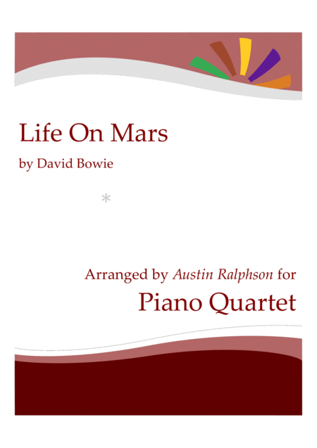Free Sheet Music Life On Mars Piano Quartet