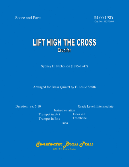 Lift High The Cross Crucifer Sheet Music