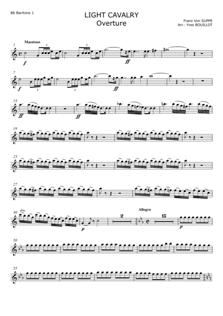 Light Cavalry Overture Sheet Music