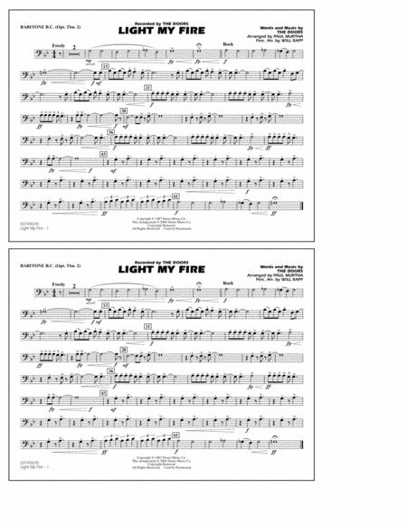 Light My Fire Arr Paul Murtha Baritone B C Opt Tbn 2 Sheet Music