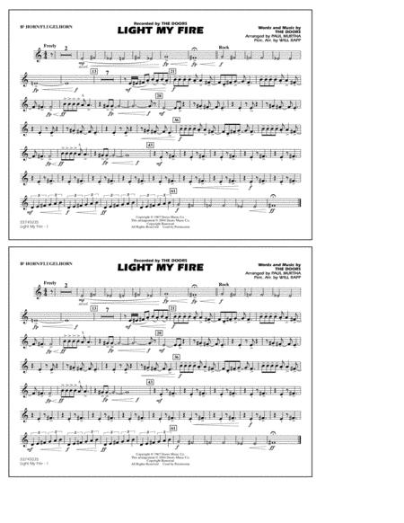 Light My Fire Arr Paul Murtha Bb Horn Flugelhorn Sheet Music