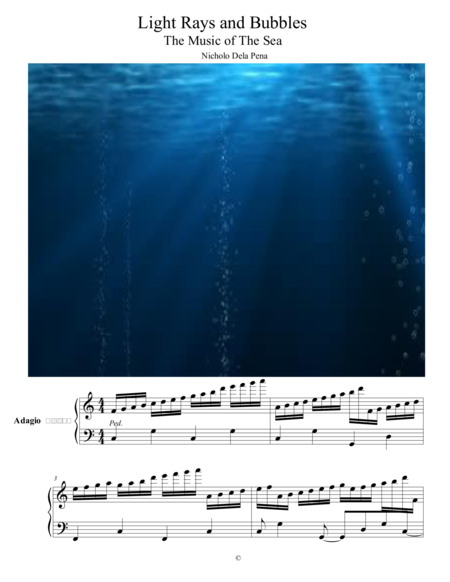 Light Rays And Bubbles The Music Of The Sea Sheet Music