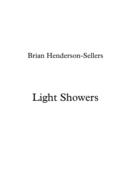 Light Showers Sheet Music