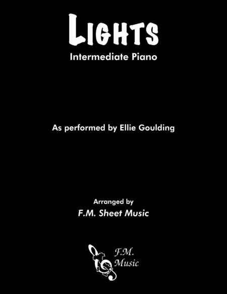 Lights Intermediate Lyrical Piano Sheet Music