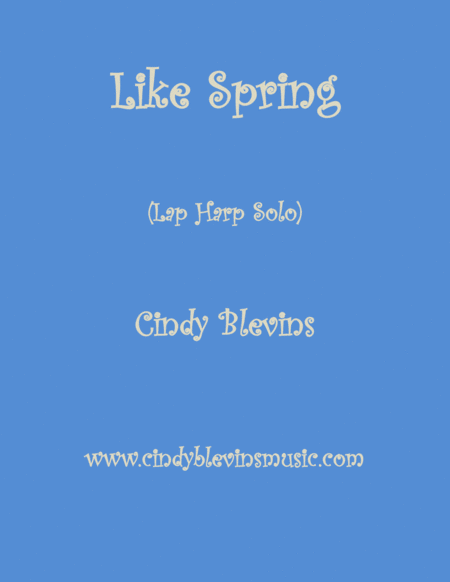 Free Sheet Music Like Spring An Original Solo For Lap Harp From My Harp Book Imponderable