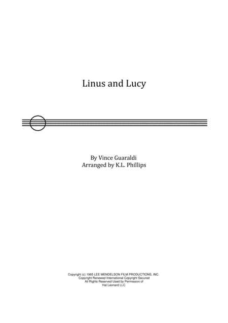 Free Sheet Music Linus And Lucy Violin Solo
