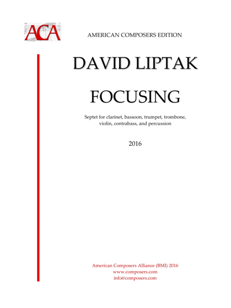 Free Sheet Music Liptak Focusing