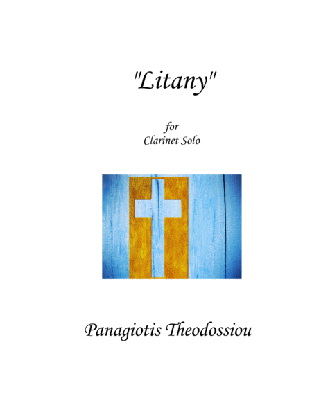 Litany For Clarinet Solo Sheet Music