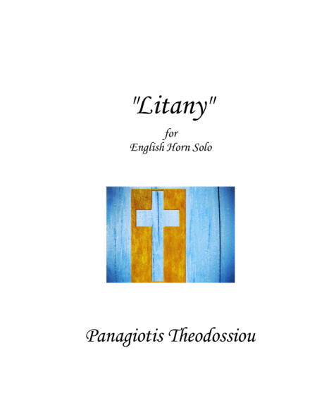 Litany For English Horn Solo Sheet Music