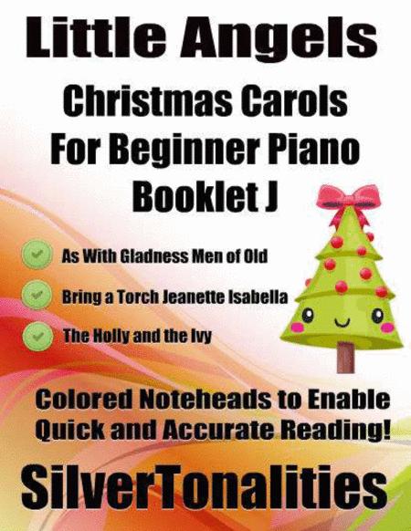 Free Sheet Music Little Angels Christmas Carols For Beginner Piano Booklet J