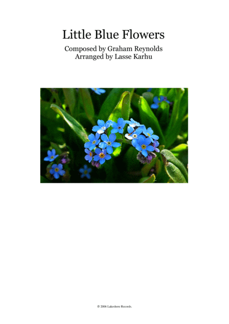 Little Blue Flowers Sheet Music