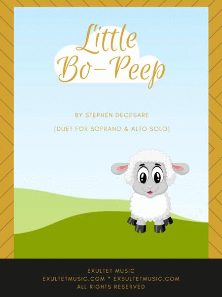 Free Sheet Music Little Bo Peep Duet For Soprano And Alto Solo