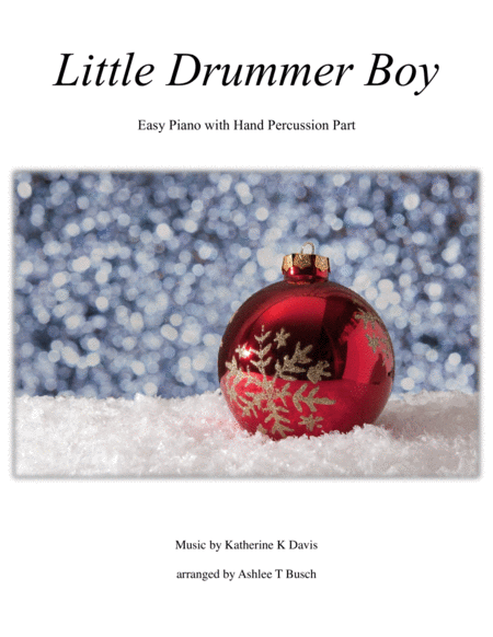 Little Drummer Boy For Easy Piano Sheet Music