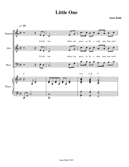 Little One Sheet Music