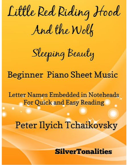 Free Sheet Music Little Red Riding Hood And The Wolf Beginner Piano Sheet Music