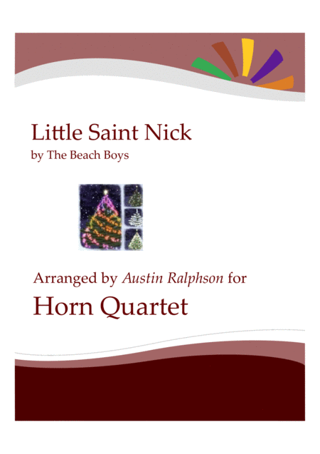 Free Sheet Music Little Saint Nick Horn Quartet