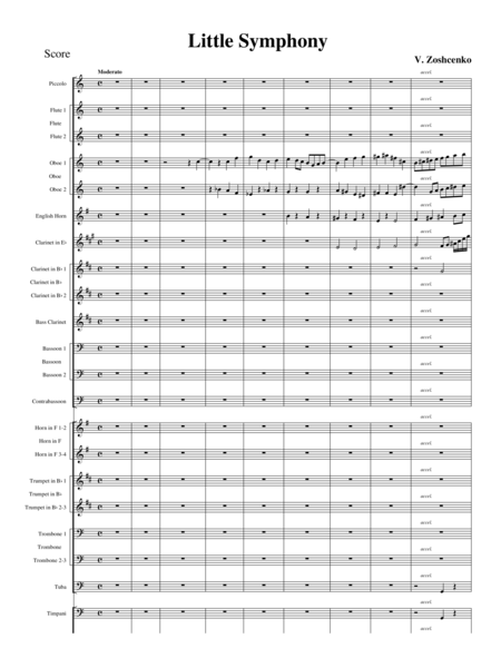 Little Symphony Sheet Music