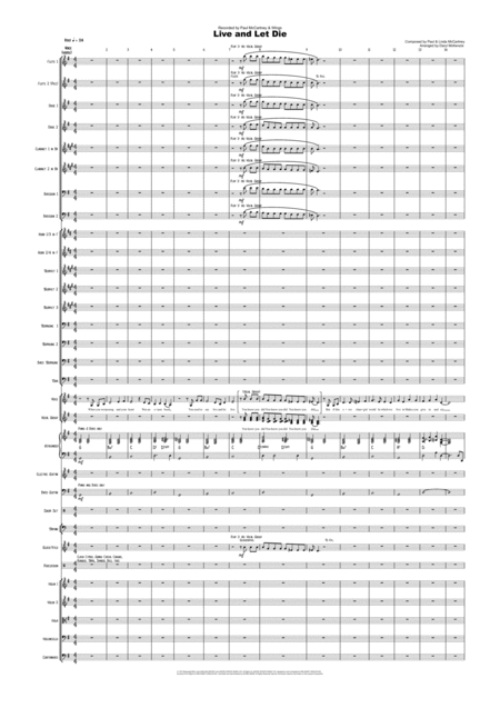 Live And Let Die Vocal With Pops Orchestra Key Of G Sheet Music