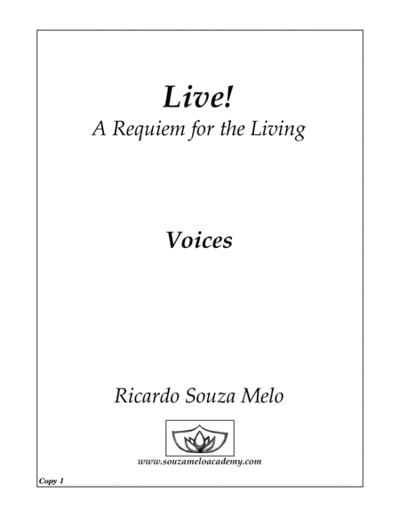 Live Voice Parts Bundle Of 15 Sheet Music