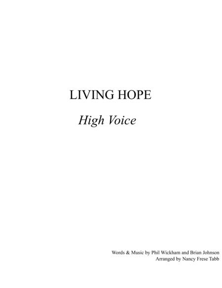 Free Sheet Music Living Hope Vocal Solo For High Voice